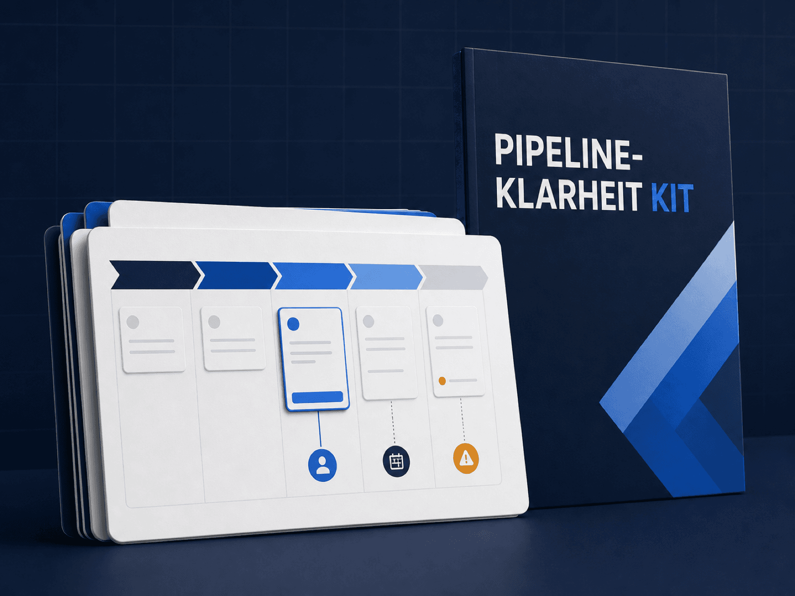 Pipeline-Klarheit Kit mit geordneter Vertriebspipeline